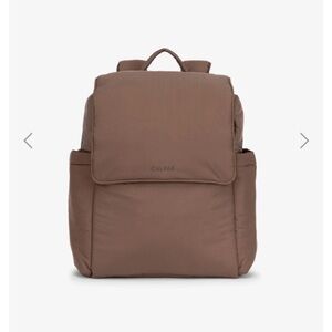 Calpak Brown Backpack with Classic Design and Padded Straps